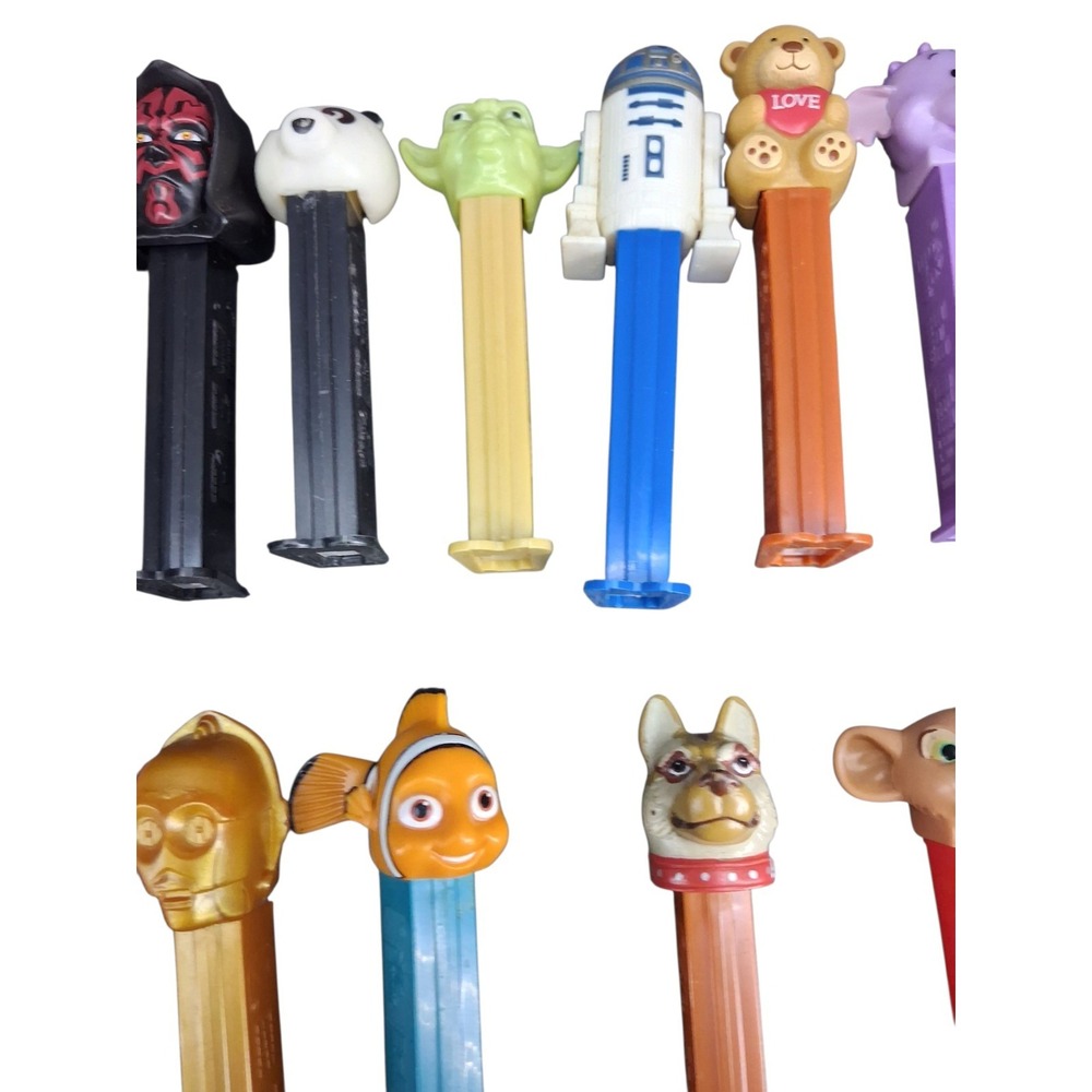 Large 50+ PEZ Dispenser Lot Disney Star Wars Lion King Nemo Marvel Vintage Mix - Picture 15 of 16